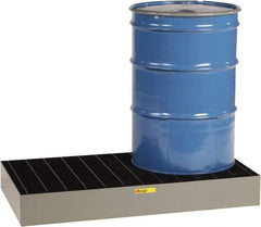 Little Giant - 33 Gal Sump Capacity, Steel Platform - Low Profile - 51" Long x 26" Wide x 6-1/2" High, 3,000 Lb Capacity - Apex Tool & Supply