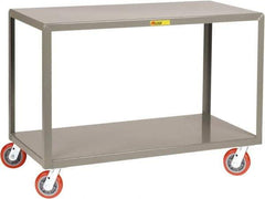 Little Giant - Mobile Table - Fixed Leg, Gray, 72" Long x 30" Deep x 34" High - Apex Tool & Supply