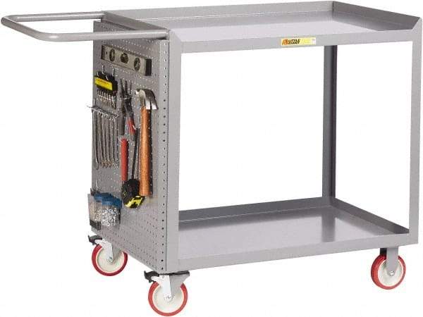 Little Giant - 1,200 Lb Capacity, 24" Wide x 48" Long x 35-1/2" High Maintenance Cart - 2 Shelf, Steel, Polyurethane Casters - Apex Tool & Supply