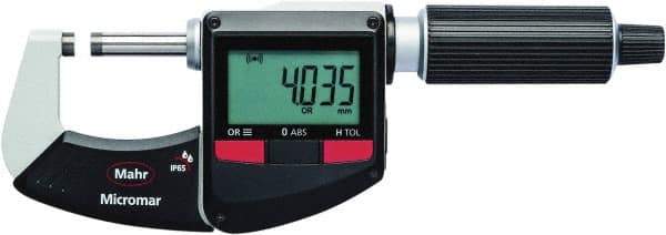 Mahr - MICROMAR 40 EWRI DIGITAL MICROMETER - 0-1", .00005"Resolution, Integrated Wireless Output - Apex Tool & Supply