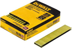 DeWALT - 1" Long x 1/4" Wide, 18 Gauge Crowned Construction Staple - Steel, Copper Finish, Chisel Point - Apex Tool & Supply