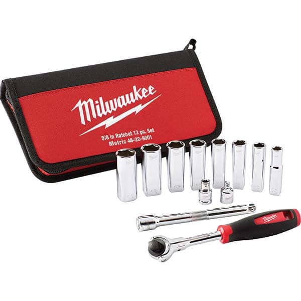 Milwaukee Tool - Socket Sets Measurement Type: Metric Drive Size: 3/8 - Apex Tool & Supply
