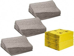 Brady SPC Sorbents - 44 Gal Capacity per Package, Universal Pad - 19" Long x 15" Wide, Polypropylene - Apex Tool & Supply