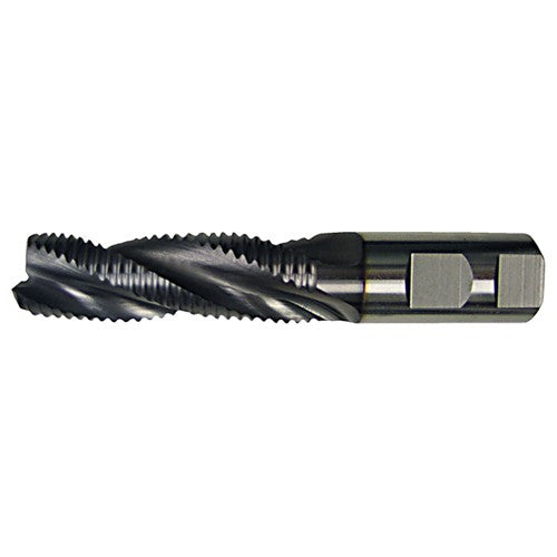 ‎1″ × 1″ × 6″ × 8-1/2″ RHS / RHC HSS-CO 8% (M42) Cobalt Extra Coarse Roughing End Mill-3F SE CC - Bright