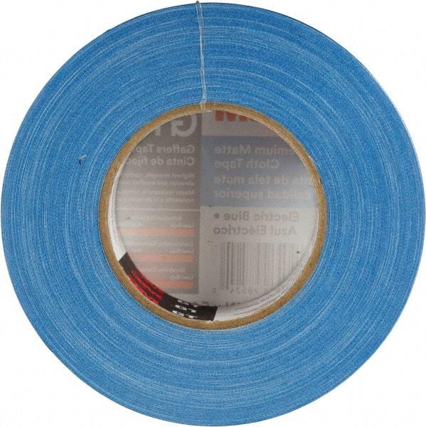 3M - 2" x 50m Blue Gaffers Tape - 11 mil, Rubber Adhesive, Cotton Cloth Backing, Series GT2 - Apex Tool & Supply