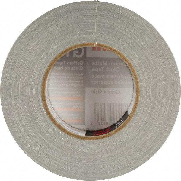 3M - 2" x 50m Gray Gaffers Tape - 11 mil, Rubber Adhesive, Cotton Cloth Backing, Series GT2 - Apex Tool & Supply
