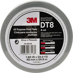 3M - 54.8m x 2" x 11 mil Black Polyethylene Film Duct Tape - Apex Tool & Supply
