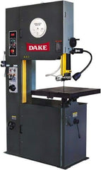 Dake - 26" Throat Capacity, Variable Speed Pulley Vertical Bandsaw - 50 to 415 & 550 to 5,000 SFPM, 3 hp, Three Phase - Apex Tool & Supply