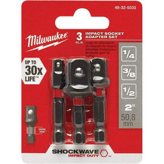 Milwaukee Tool - Power & Impact Screwdriver Bit Sets Point Type: Square Bit Type: Impact Socket Adapter - Apex Tool & Supply
