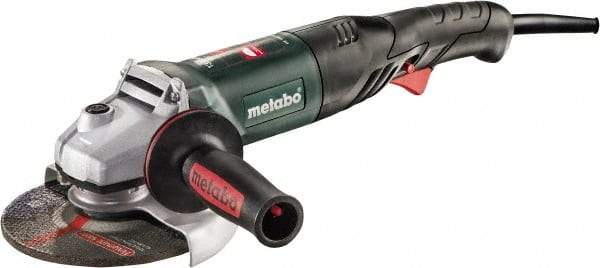 Metabo - 6" Wheel Diam, 9,600 RPM, Corded Angle & Disc Grinder - 5/8-11 Spindle, 120 Volts, 13.2 Amps - Apex Tool & Supply