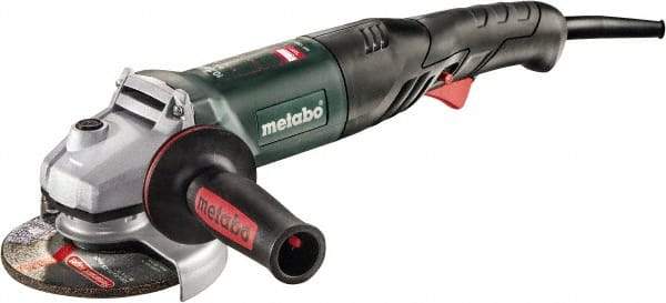 Metabo - 5" Wheel Diam, 11,000 RPM, Corded Angle & Disc Grinder - 5/8-11 Spindle, 120 Volts, 10.2 Amps - Apex Tool & Supply