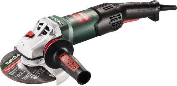 Metabo - 6" Wheel Diam, 9,600 RPM, Corded Angle & Disc Grinder - 5/8-11 Spindle, 120 Volts, 14.6 Amps - Apex Tool & Supply