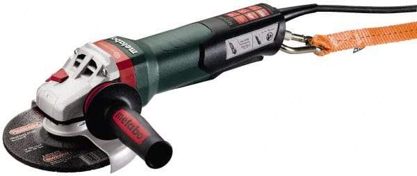 Metabo - 6" Wheel Diam, 9,600 RPM, Corded Angle & Disc Grinder - 5/8-11 Spindle, 120 Volts, 14.5 Amps - Apex Tool & Supply