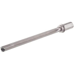 Iscar - 7.18" Max Drill Depth, 10xD, 0.687" Diam, Indexable Insert Drill - 1 Insert, 1" Shank Diam, Weldon Flat Shank - Apex Tool & Supply