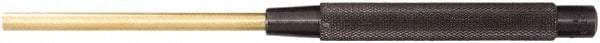 Starrett - 1/4" Pin Punch - 8" OAL, Brass - Apex Tool & Supply
