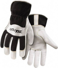 Steiner - Size S Unlined Palm, Fleece Kidskin Welding Glove - Slip-On Cuff, For TIG - Apex Tool & Supply