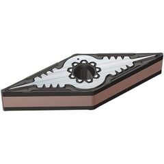 Iscar - VNMG332 F3M Grade IC830 Carbide Turning Insert - TiAlN/AlTiN/TiN Finish, 35° Diamond, 9.52mm Inscr Circle, 4.76mm Thick, 0.8mm Corner Radius - Apex Tool & Supply