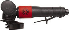 Chicago Pneumatic - 4" Wheel Diam, 12,000 RPM, Pneumatic Angle & Disc Grinder - 3/8-24 Spindle, 40 CFM, Rear Exhaust - Apex Tool & Supply