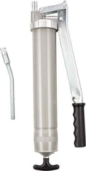 Umeta - Rigid Lever Grease Gun - 16 oz Capacity, 1/8 Thread Outlet, 17 Strokes per oz, Cartridge, Suction Fill & Loader Pump - Apex Tool & Supply