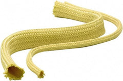 Atlantex - 3" ID Yellow Braided Cut-Resistant Sleeve for Hoses - 50' Long, -320 to 320°F - Apex Tool & Supply