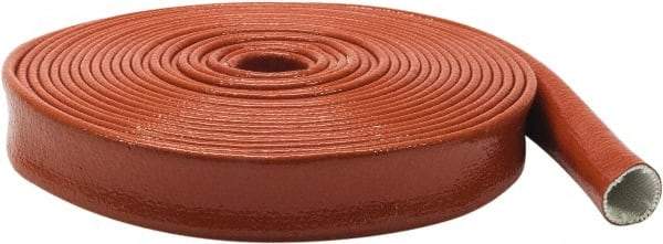 Atlantex - 2-1/2" ID Red/Orange Knit Firesleeve for Hoses - 50' Long, -65 to 500°F - Apex Tool & Supply