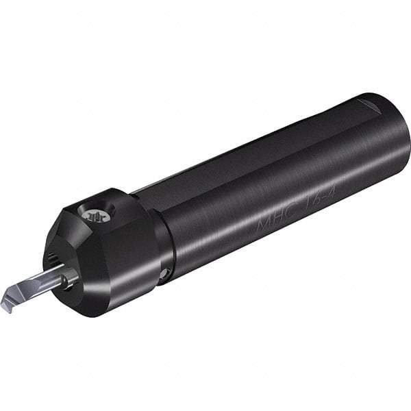 Vargus - Internal Thread, Neutral Cut, 12mm Shank Width x 12mm Shank Height Indexable Threading Toolholder - 70mm OAL, M6, MS6 Insert Compatibility, MHC Toolholder, Series Microscope - Apex Tool & Supply