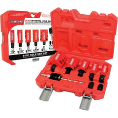 Freud - Hole Saw Kits Minimum Saw Diameter (Inch): 7/8 Maximum Saw Diameter (Inch): 2 - Apex Tool & Supply