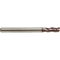 3 mm Dia. × 4 mm Shank × 4.5 mm DOC × 50 mm OAL, Carbide, ALtima® 52, 3 Flute, Straight, Square, Solid End Mill - Exact Industrial Supply