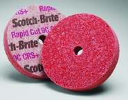 8 x 1 x 1" - 7CCRS+ Grit - Scotch-Brite™ Rapid Cut Unitized Wheel - Apex Tool & Supply