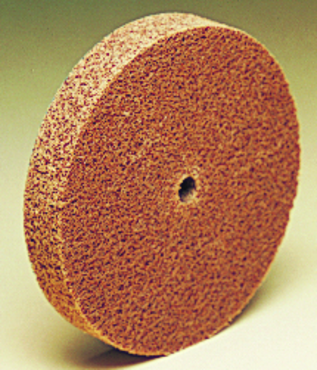 3" - MED Grit - Aluminum Oxide - Cut & Polish Unitized Wheel - Apex Tool & Supply