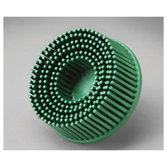 Scotch-Brite Roloc Bristle Disc RD-ZB 50 TR Green 1″ × 5/8″ - Apex Tool & Supply