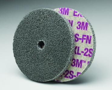 6 x 1/2 x 1/2" - 2AMED Grade - Scotch-Brite™ EXL Unitized Deburring Wheel - Apex Tool & Supply