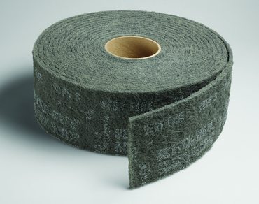 4'' x 30 ft. - Grade S Very Fine Grit - Scotch-Brite Clean & Finish Non Woven Abrasive Roll - Apex Tool & Supply