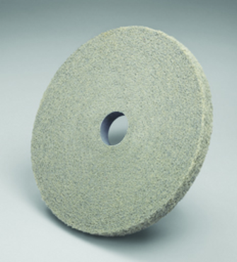 6" - MED Grit - Aluminum Oxide - Convolute EXL Deburring Wheel - Apex Tool & Supply