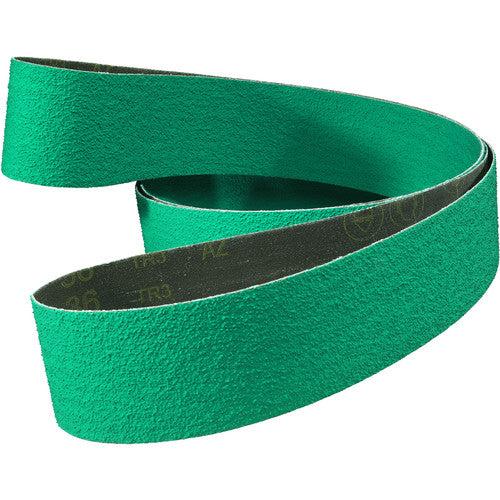 3M Cloth Belt 577F 36 YF-weight 6″ × 90″ Film-lok Single-flex - Exact Industrial Supply