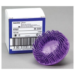 Scotch-Brite Roloc Body Man's Bristle Disc 07536 RD-ZB 36 2″ - Apex Tool & Supply