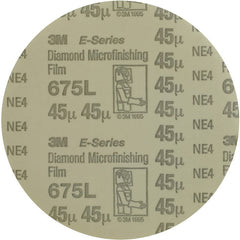 3M Diamond Microfinishing Film PSA Disc 675L 20 Mic 8″ x NH Die 800L - Exact Industrial Supply