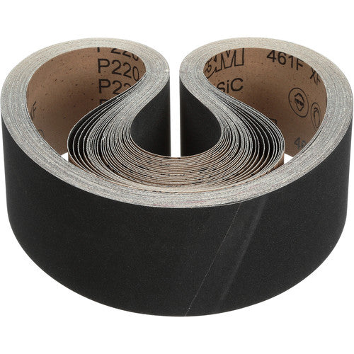 3M Cloth Belt 461F P240 XF-weight 4″ × 132″ Sine-Lok Precision Roll Grinding - Exact Industrial Supply