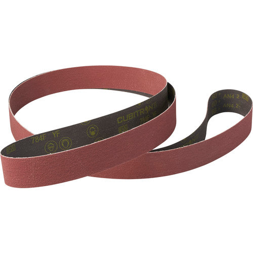 3M Cubitron ll Cloth Belt 784F 150+ XF-weight 4″ × 118″ Film-lok Single-flex - Exact Industrial Supply