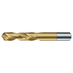 1/4-E RHS / RHC HSS 118 Degree Radial Point General Purpose Screw Machine Drill - TiN - Exact Industrial Supply