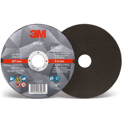 3M Silver Depressed Center Grinding Wheel 87451 T27 7″ × 1/4″ × 7/8″ - Apex Tool & Supply