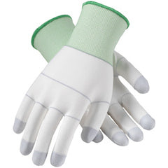40-C125/S CE Seamless Knit Gloves - CleanTeam Nylon w/PU Coating on Palm and Finger Tips - Apex Tool & Supply
