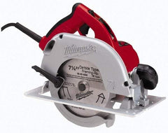 Milwaukee Tool - 15 Amps, 7-1/4" Blade Diam, 5,800 RPM, Electric Circular Saw - 120 Volts, 3.25 hp, 9' Cord Length, 5/8" Arbor Hole, Right Blade - Apex Tool & Supply