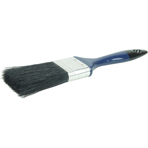 2″ Varnish Brush, Black China Bristle Fill, 3″ Trim Length, Blue Foam Handle - Apex Tool & Supply