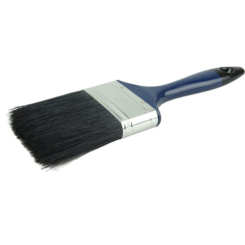 3″ Varnish Brush, Black China Bristle Fill, 3″ Trim Length, Blue Foam Handle - Apex Tool & Supply