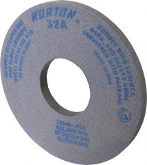 Norton - 14" Diam x 5" Hole x 1" Thick, J Hardness, 46 Grit Surface Grinding Wheel - Aluminum Oxide, Type 1, Coarse Grade, 1,800 Max RPM, Vitrified Bond, No Recess - Apex Tool & Supply