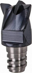 Iscar - MM EC Grade IC908 Carbide End Milling Tip Insert - TiAlN Finish, 4 Flutes, 5/16" Cutting Diam, 0.2" Depth of Cut, 0.39" Extension, 0.015" Cnr Rad, 30° Helix - Apex Tool & Supply