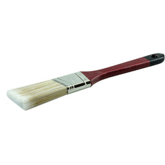 1-1/2″ Angled Sash Brush, Poly/Nylon Fill, 2-1/2″ Trim Length, Red Foam Handle - Apex Tool & Supply