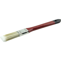 1″ Flat Sash Brush, Poly/Nylon Fill, 2-1/4″ Trim Length, Red Foam Handle - Apex Tool & Supply
