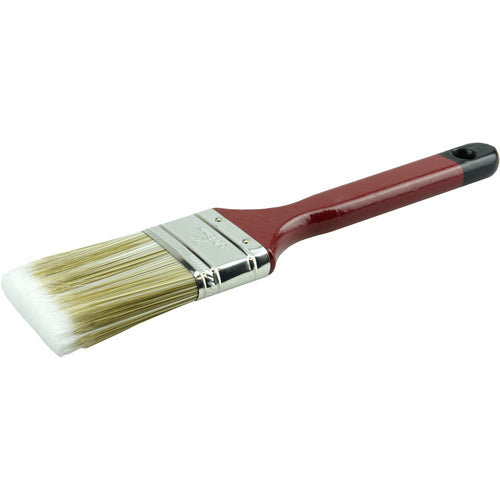 2″ Flat Sash Brush, Poly/Nylon Fill, 2-1/2″ Trim Length, Red Foam Handle - Apex Tool & Supply